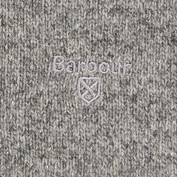 Barbour Mens Tisbury Half Quarter Zip Sweater XXL Grey Heather Wool Silk Classic